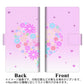SIMフリー OPPO Reno3 A 画質仕上げ プリント手帳型ケース(薄型スリム)【YA959 ハート06】