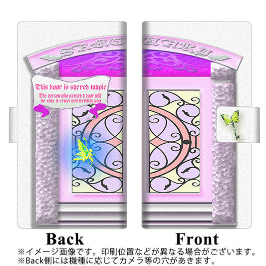 SoftBank アクオスゼロ6 画質仕上げ プリント手帳型ケース(薄型スリム)【YA968 魔法のドア03】