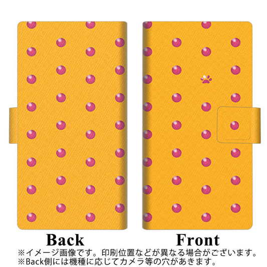 Google Pixel 4a (5G) 高画質仕上げ プリント手帳型ケース(薄型スリム)【YA978 肉球ドット01】