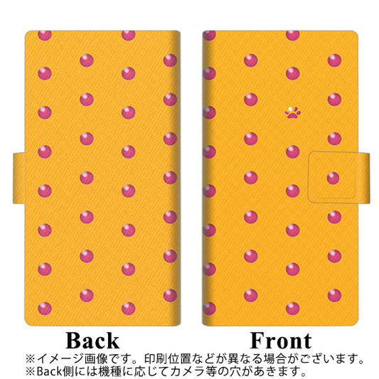 softbank arrows U 801FJ 高画質仕上げ プリント手帳型ケース(薄型スリム)【YA978 肉球ドット01】