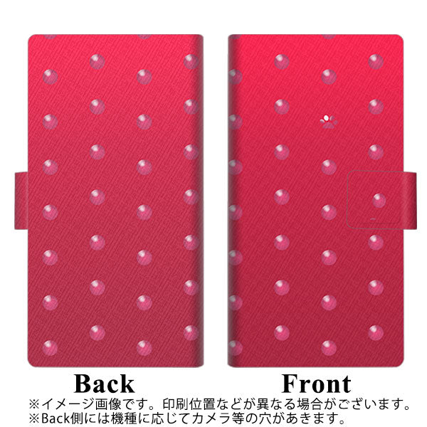 au ギャラクシーS20+ SCG02 画質仕上げ プリント手帳型ケース(薄型スリム)【YA979 肉球ドット02】