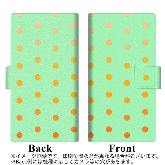 OPPO Reno A 高画質仕上げ プリント手帳型ケース(薄型スリム)【YA980 肉球ドット03】