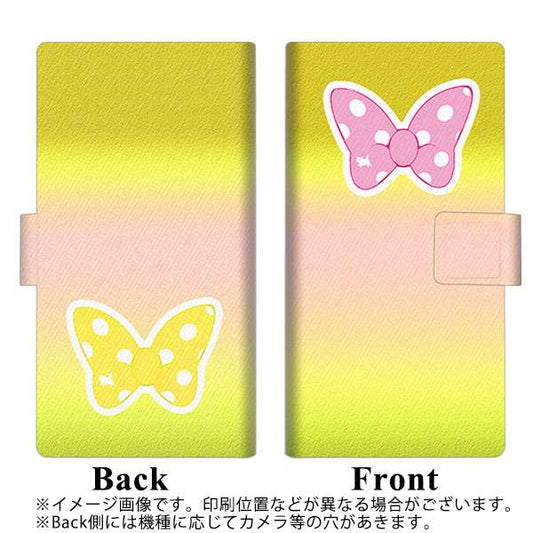 SoftBank エクスペリアZ5 501SO 高画質仕上げ プリント手帳型ケース(薄型スリム)【YA990 リボン】
