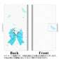 AQUOS wish SHG06 au 画質仕上げ プリント手帳型ケース(薄型スリム)【YA993 セレブリボン03】