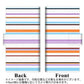 AQUOS sense6 SHG05 au 画質仕上げ プリント手帳型ケース(薄型スリム)【YB810 ストライプ01】