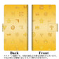 SoftBank アクオスR 605SH 高画質仕上げ プリント手帳型ケース(薄型スリム)【YB815 パターン黄色】