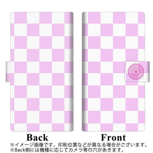 softbank arrows U 801FJ 高画質仕上げ プリント手帳型ケース(薄型スリム)【YB816 チェッカー01】