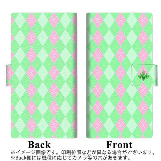 iPhone7 高画質仕上げ プリント手帳型ケース(薄型スリム)【YB818 アーガイル01】