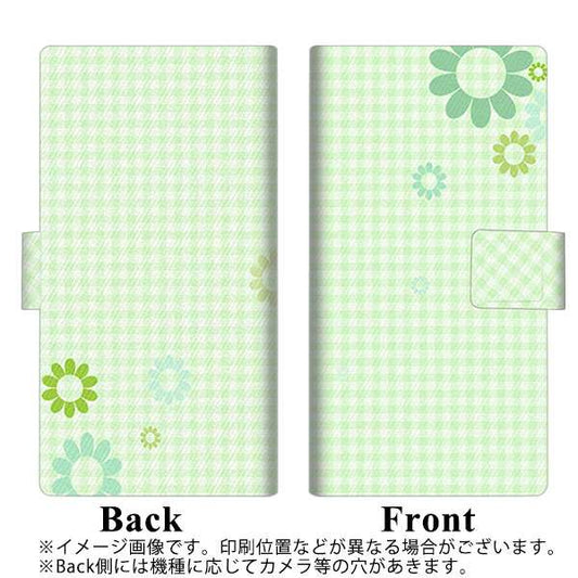 softbank arrows U 801FJ 高画質仕上げ プリント手帳型ケース(薄型スリム)【YB820 フローラルパターン01】