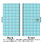 au エクスペリアZ5 SOV32 画質仕上げ プリント手帳型ケース(薄型スリム)【YB825 チェック ブルー】