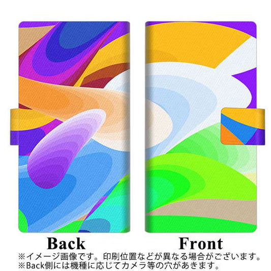 SoftBank エクスペリア XZ1 701SO 高画質仕上げ プリント手帳型ケース(薄型スリム)【YB836 ニュートンリング03】