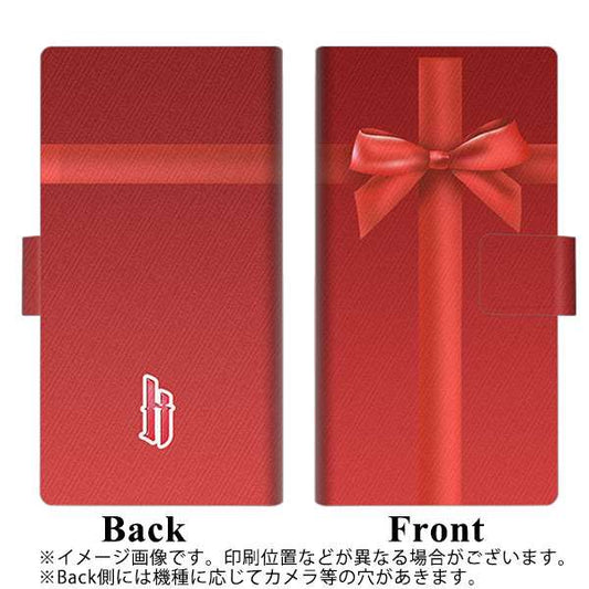 Softbank アクオスR コンパクト 701SH 高画質仕上げ プリント手帳型ケース(薄型スリム)【YB851 リボンクロス02】