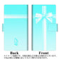 AQUOS wish SHG06 au 画質仕上げ プリント手帳型ケース(薄型スリム)【YB853 リボンクロス04】