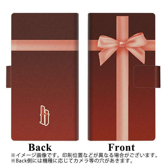 Softbank アクオスR コンパクト 701SH 高画質仕上げ プリント手帳型ケース(薄型スリム)【YB855 リボンクロス06】