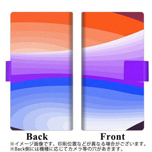 OPPO（オッポ） A5 2020 高画質仕上げ プリント手帳型ケース(薄型スリム)【YB865 ウェーブビビット】