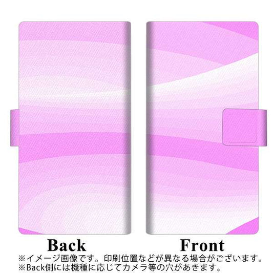 OPPO（オッポ） A5 2020 高画質仕上げ プリント手帳型ケース(薄型スリム)【YB866 ウェーブパステルピンク】