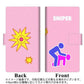 ギャラクシー Note10 画質仕上げ プリント手帳型ケース(薄型スリム)【YB873 ピクトマン04】