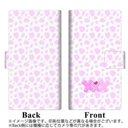OPPO（オッポ） A5 2020 高画質仕上げ プリント手帳型ケース(薄型スリム)【YB897 ダルメシアンピンク】