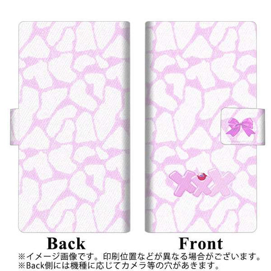 softbank arrows U 801FJ 高画質仕上げ プリント手帳型ケース(薄型スリム)【YB900 キリンピンク】