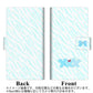 SoftBank Xiaomi（シャオミ）Redmi Note 9T A001XM 高画質仕上げ プリント手帳型ケース(薄型スリム)【YB905 ゼブラブルー】