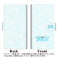 AQUOS wish SHG06 au 画質仕上げ プリント手帳型ケース(薄型スリム)【YB905 ゼブラブルー】