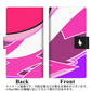 シンプルスマホ6 A201SH SoftBank 画質仕上げ プリント手帳型ケース(薄型スリム)【YB927 ジオメトリックピンク】