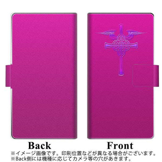 iPhone7 高画質仕上げ プリント手帳型ケース(薄型スリム)【YB964 クロスピンク】