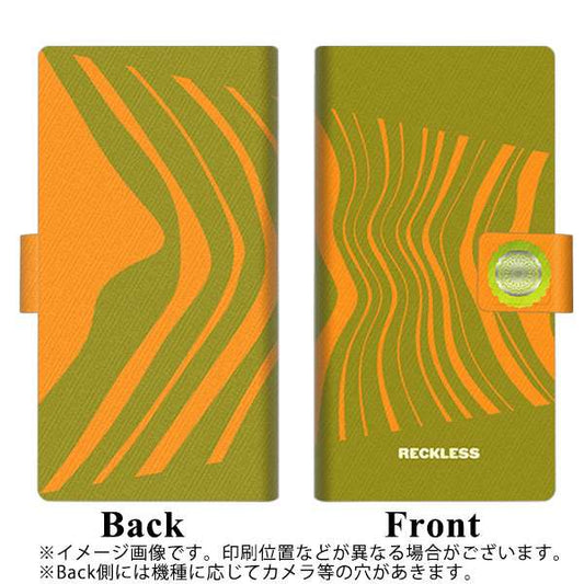 OPPO（オッポ） A5 2020 高画質仕上げ プリント手帳型ケース(薄型スリム)【YB980 ウェーブモーション01】