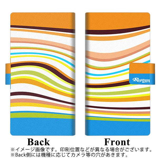 SoftBank エクスペリア XZ3 801SO 高画質仕上げ プリント手帳型ケース(薄型スリム)【YB996 コルゲート03】
