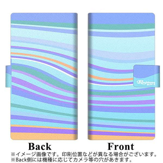 SoftBank Xiaomi（シャオミ）Redmi Note 9T A001XM 高画質仕上げ プリント手帳型ケース(薄型スリム)【YB998 コルゲート05】