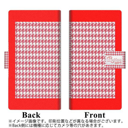 softbank arrows U 801FJ 高画質仕上げ プリント手帳型ケース(薄型スリム)【YC809 ハウンドトゥース】