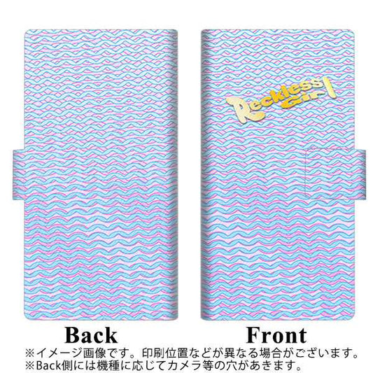 OPPO（オッポ） AX7 高画質仕上げ プリント手帳型ケース(薄型スリム)【YC822 ボーラインミックス】