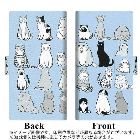 OPPO（オッポ） A5 2020 高画質仕上げ プリント手帳型ケース(薄型スリム)【YC831 ねこ02】