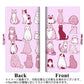 au ギャラクシー S9+ SCV39 画質仕上げ プリント手帳型ケース(薄型スリム)【YC832 ねこ03】