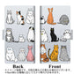 au ギャラクシー A30 SCV43 画質仕上げ プリント手帳型ケース(薄型スリム)【YC833 ねこ04】