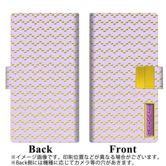 SoftBank OPPO Reno3 5G 高画質仕上げ プリント手帳型ケース(薄型スリム)【YC851 ドットボーダーイエロー】