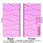 au エクスペリア10 II SOV43 画質仕上げ プリント手帳型ケース(薄型スリム)【YC852 ドットパターンピンク】