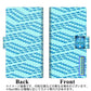 docomo アローズSV F-03H 画質仕上げ プリント手帳型ケース(薄型スリム)【YC853 ドットパターンブルー】