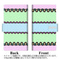 Google Pixel 5 高画質仕上げ プリント手帳型ケース(薄型スリム)【YC856 パステルボーダー01】
