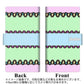 アローズBe4 Plus F-41B 画質仕上げ プリント手帳型ケース(薄型スリム)【YC856 パステルボーダー01】