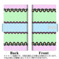 ZenFone（ゼンフォン）Max(M2) ZB633KL 画質仕上げ プリント手帳型ケース(薄型スリム)【YC856 パステルボーダー01】