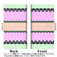 Android One S3 画質仕上げ プリント手帳型ケース(薄型スリム)【YC857 パステルボーダー02】