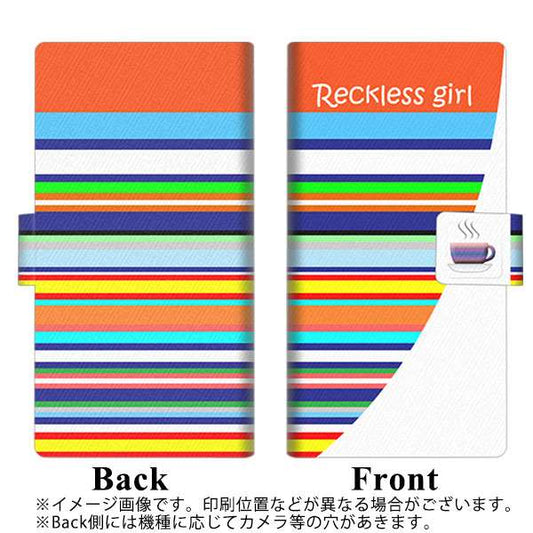 simフリー HUAWEI（ファーウェイ） P30 lite Marie-L22J 高画質仕上げ プリント手帳型ケース(薄型スリム)【YC865 カップボーダー01】