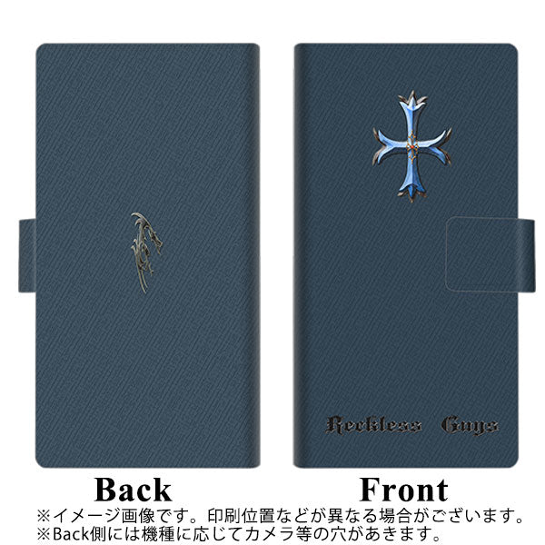 iPhone X 画質仕上げ プリント手帳型ケース(薄型スリム)【YC914 クロスシアンｓ】