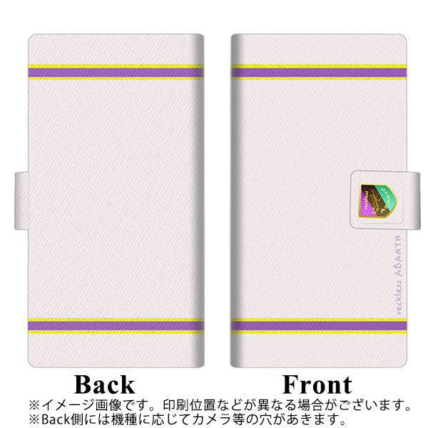SoftBank アクオスゼロ2 906SH 画質仕上げ プリント手帳型ケース(薄型スリム)【YC937 アバルト08】