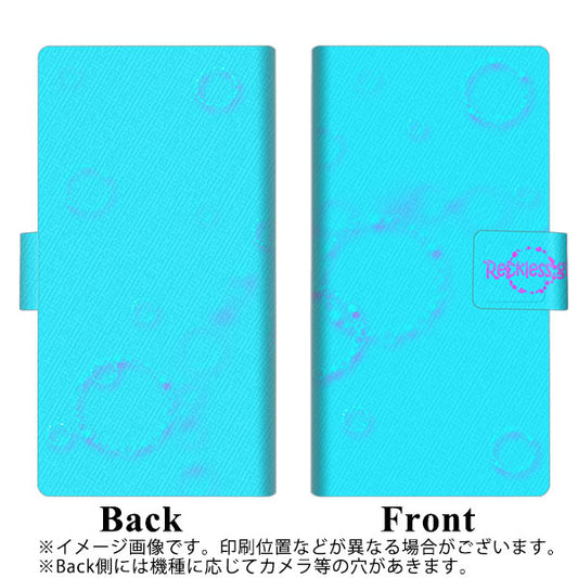OPPO（オッポ） A5 2020 高画質仕上げ プリント手帳型ケース(薄型スリム)【YC953 バブルリング01】