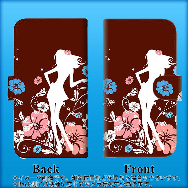 iPhone6 PLUS 高画質仕上げ プリント手帳型ケース(通常型)【110 ハイビスカスと少女】