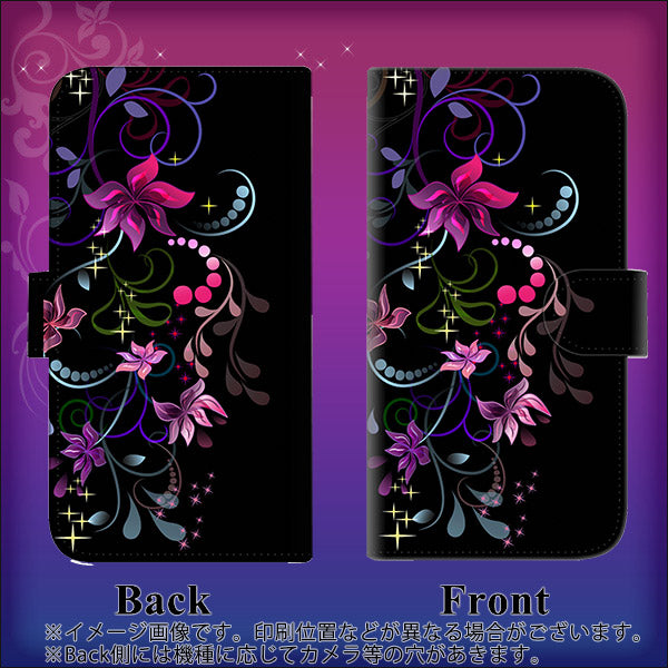 iPhone6 PLUS 高画質仕上げ プリント手帳型ケース(通常型)【263 闇に浮かぶ華】