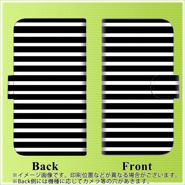 iPhone6 PLUS 高画質仕上げ プリント手帳型ケース(通常型)【330 サイドボーダーブラック】