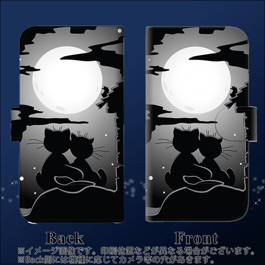 iPhone6 PLUS 高画質仕上げ プリント手帳型ケース(通常型)【342 月夜の二人】